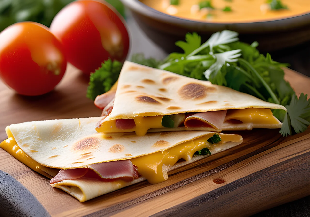 Ham and Cheese Quesadillas