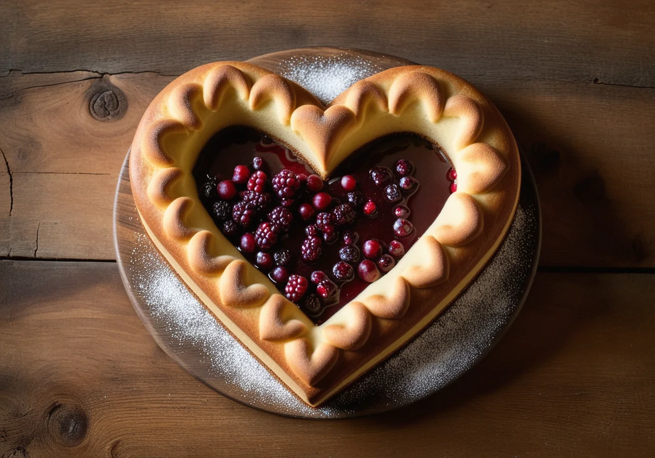 Linzer Cake Heart