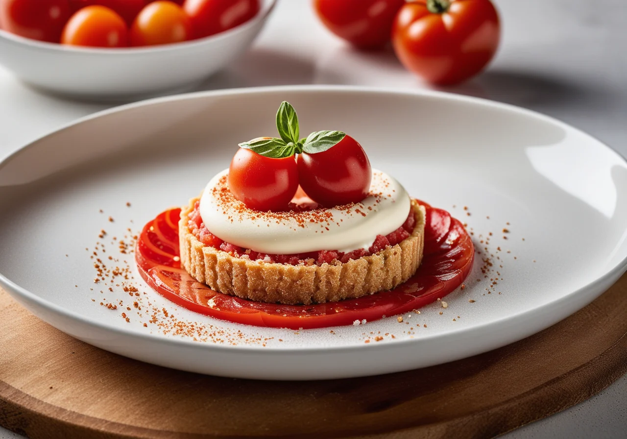 Almond Foam with Tomatoes