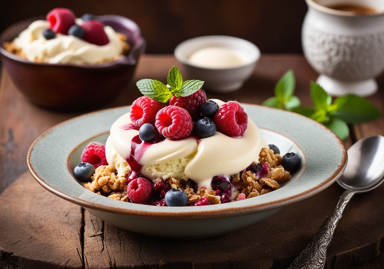 Berry Crumble with Oats