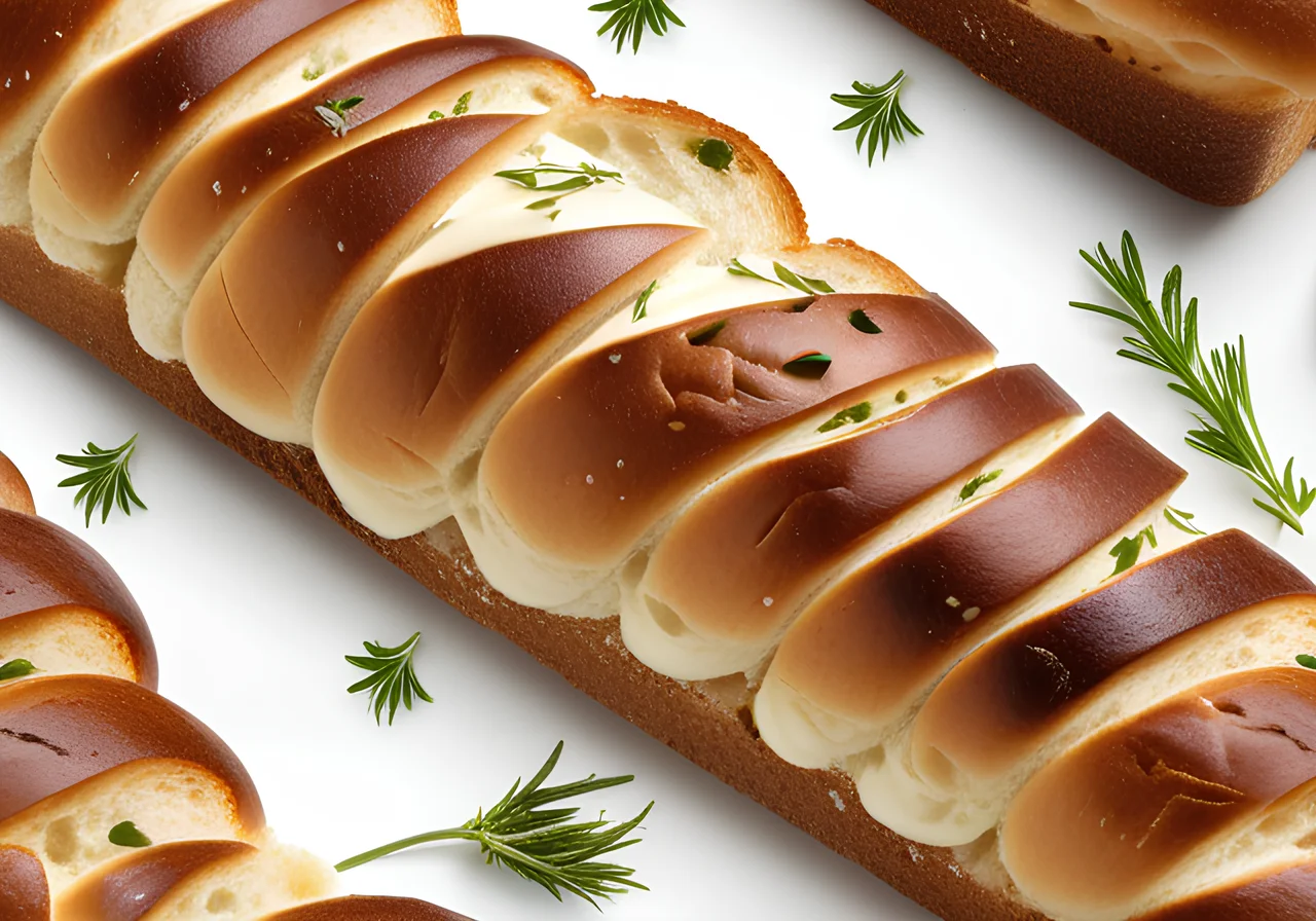 Cream bread with herbs