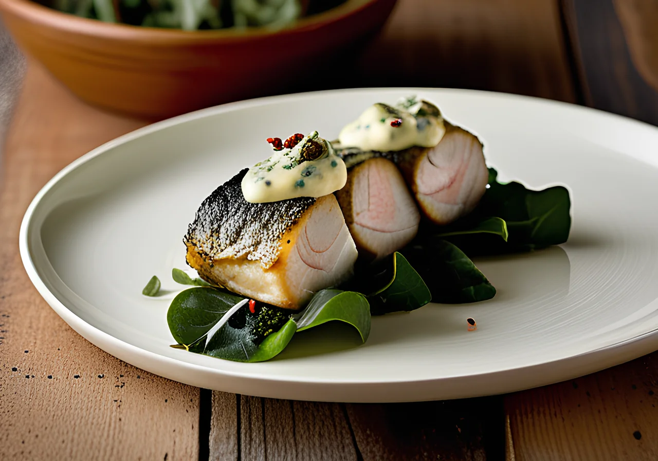 Sea Bass Collard Greens Rolls