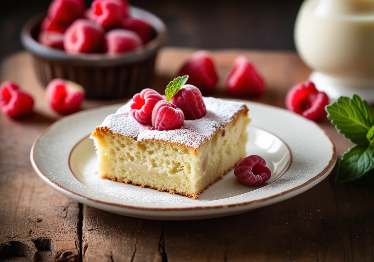 Small Rhubarb Vanilla Cake