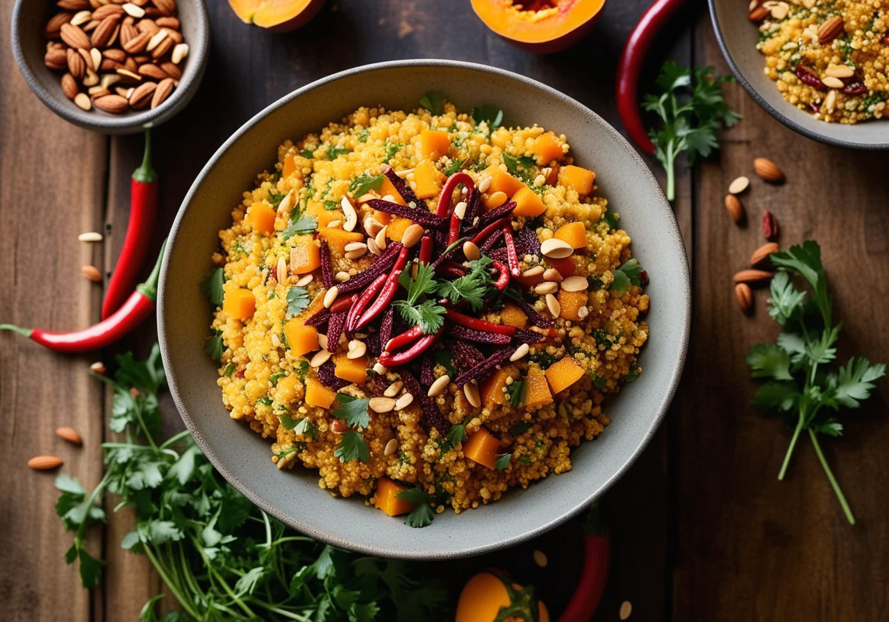 Couscous salad with pumpkin
