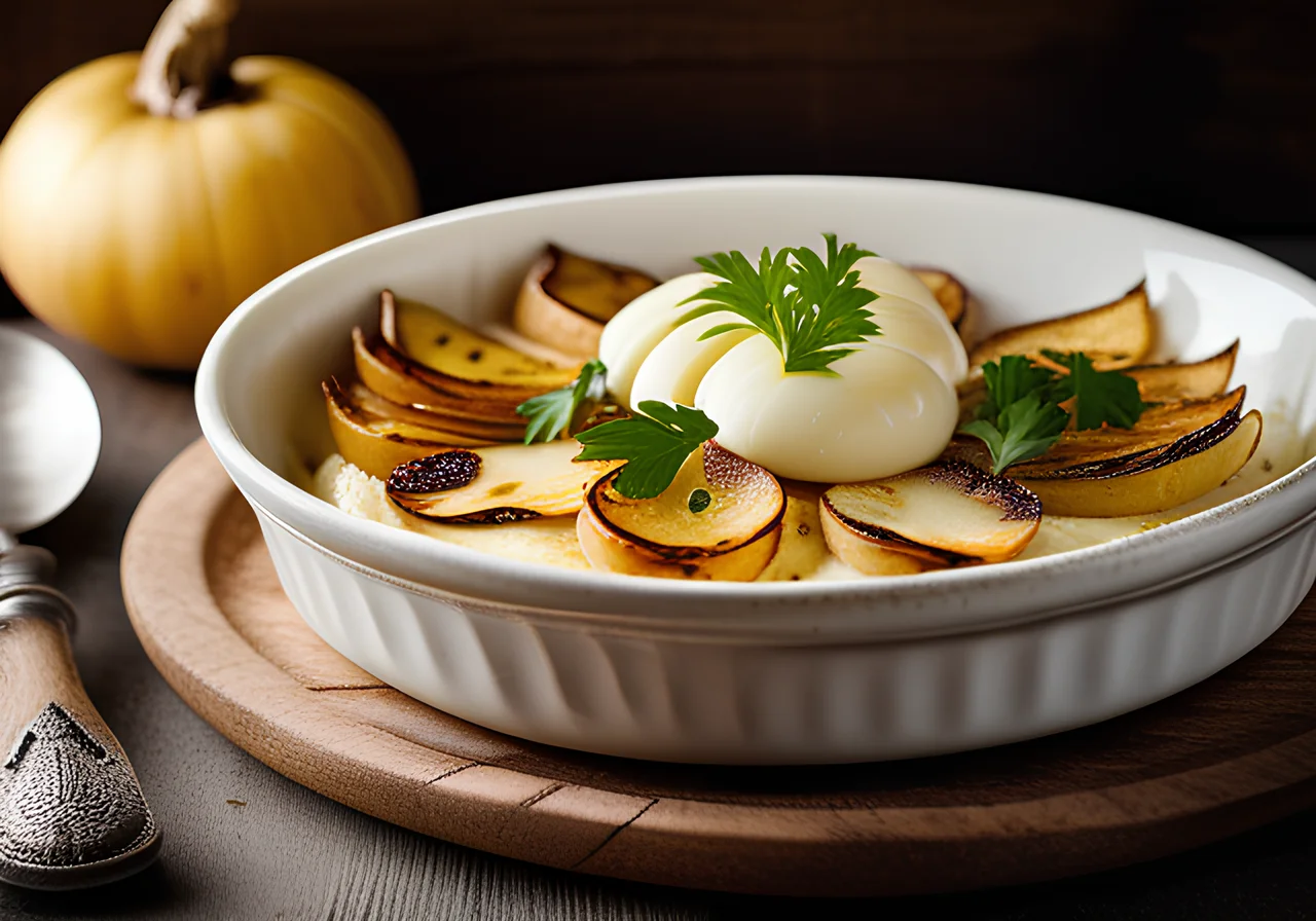 Vegetable Gratin with Kohlrabi and Jerusalem Artichoke