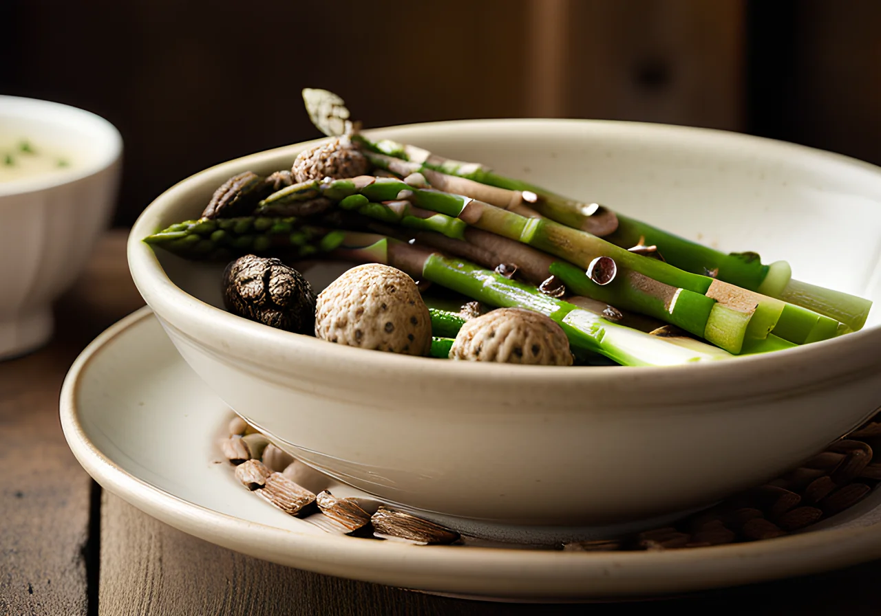 Asparagus with Morels