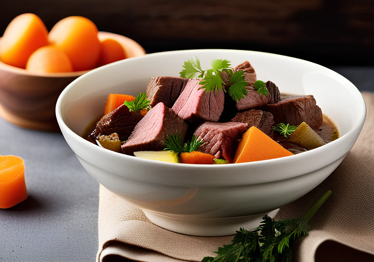 Beef Stew with Savoy Cabbage