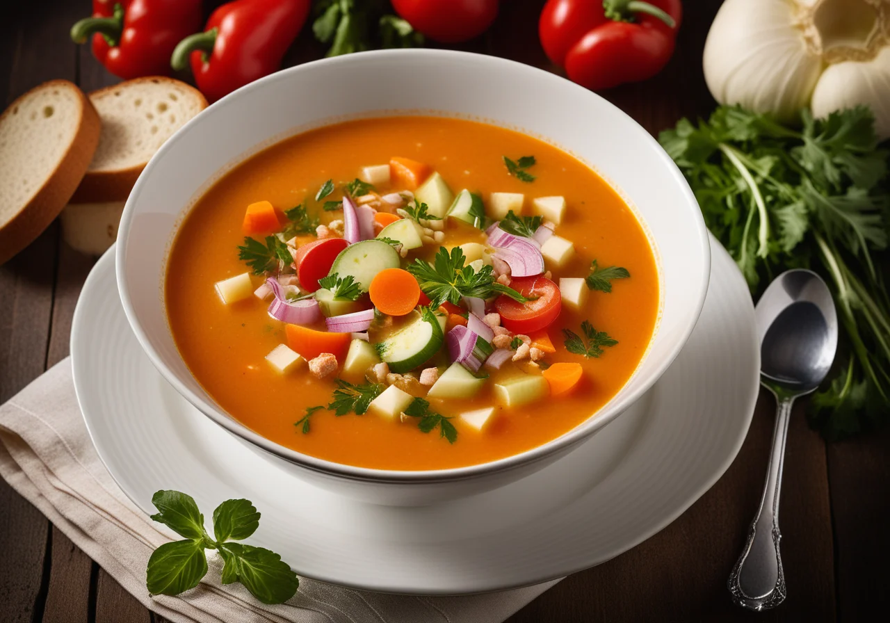 Cold Vegetable Soup Austrian Style