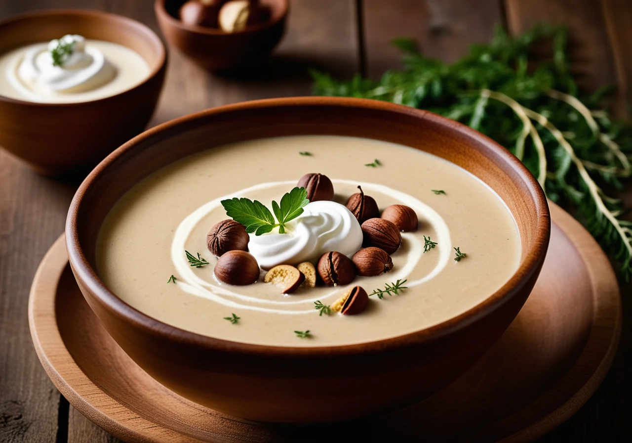Cauliflower Chestnut Soup
