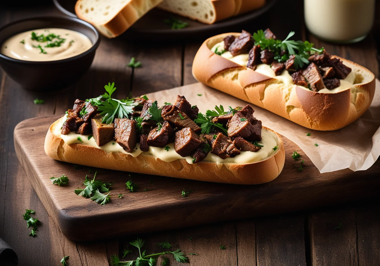 Roasted Bread with Chicken Liver and Onions