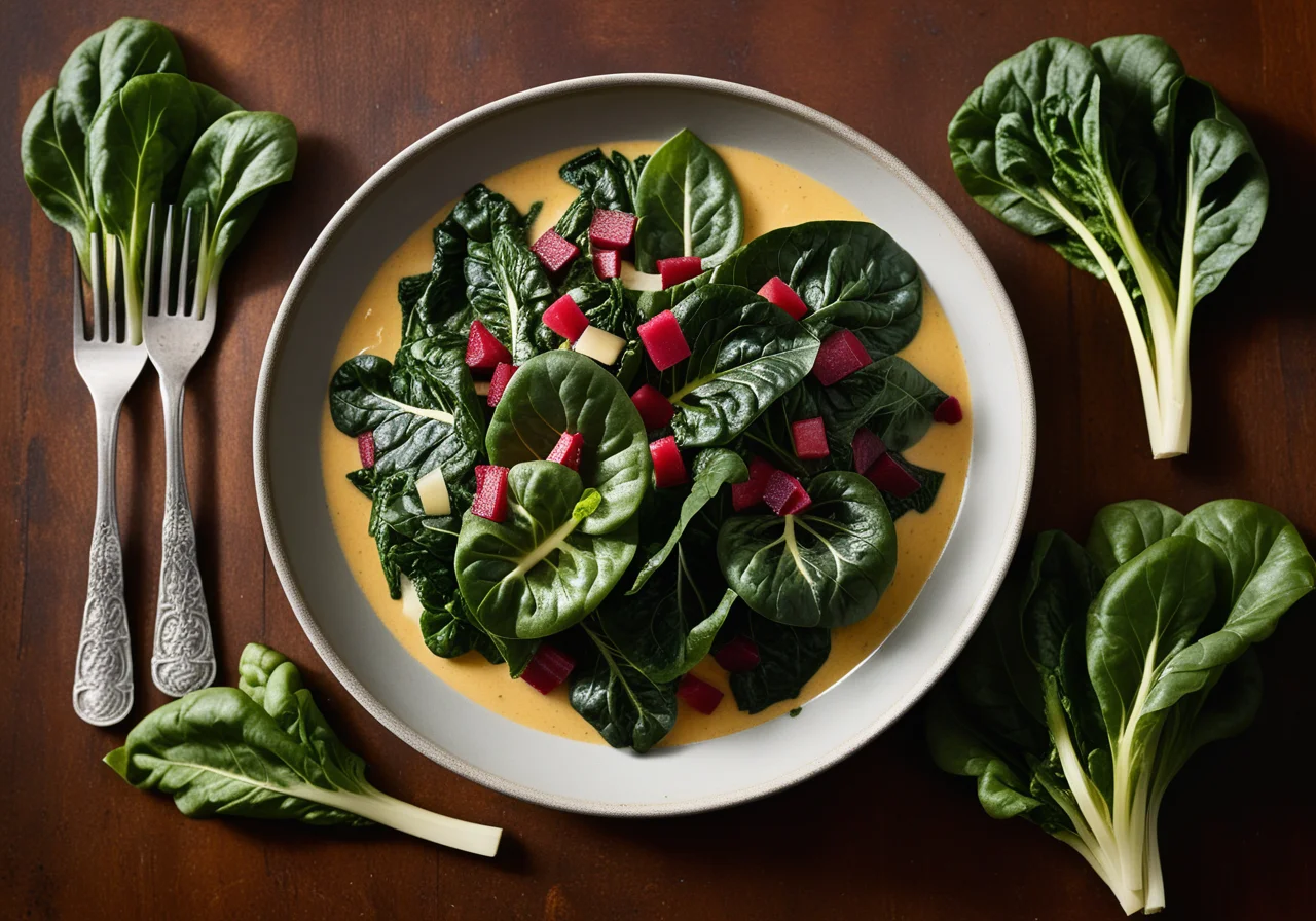 Swiss Chard in Mustard Sauce