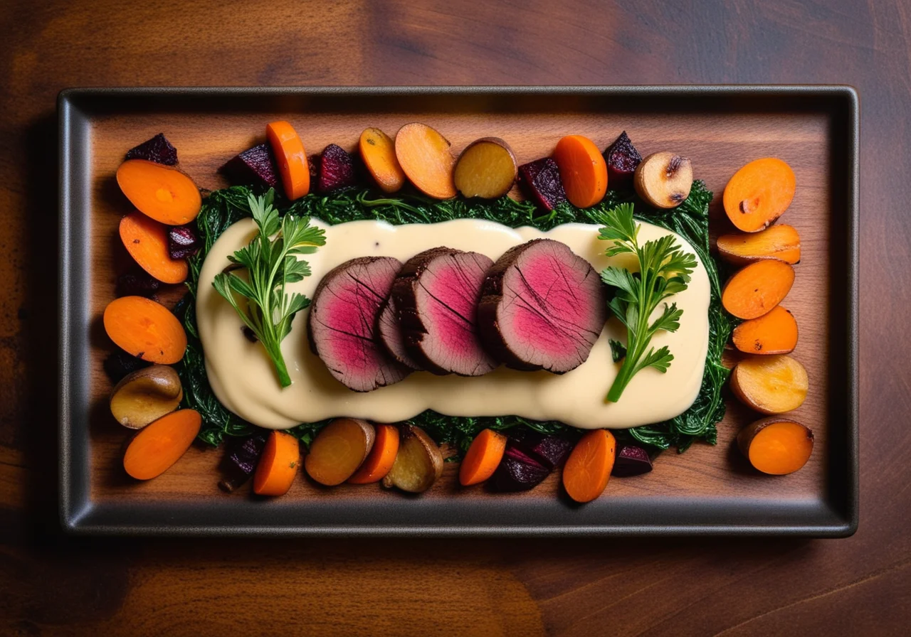 Venison Fillet with Parsnip Purée