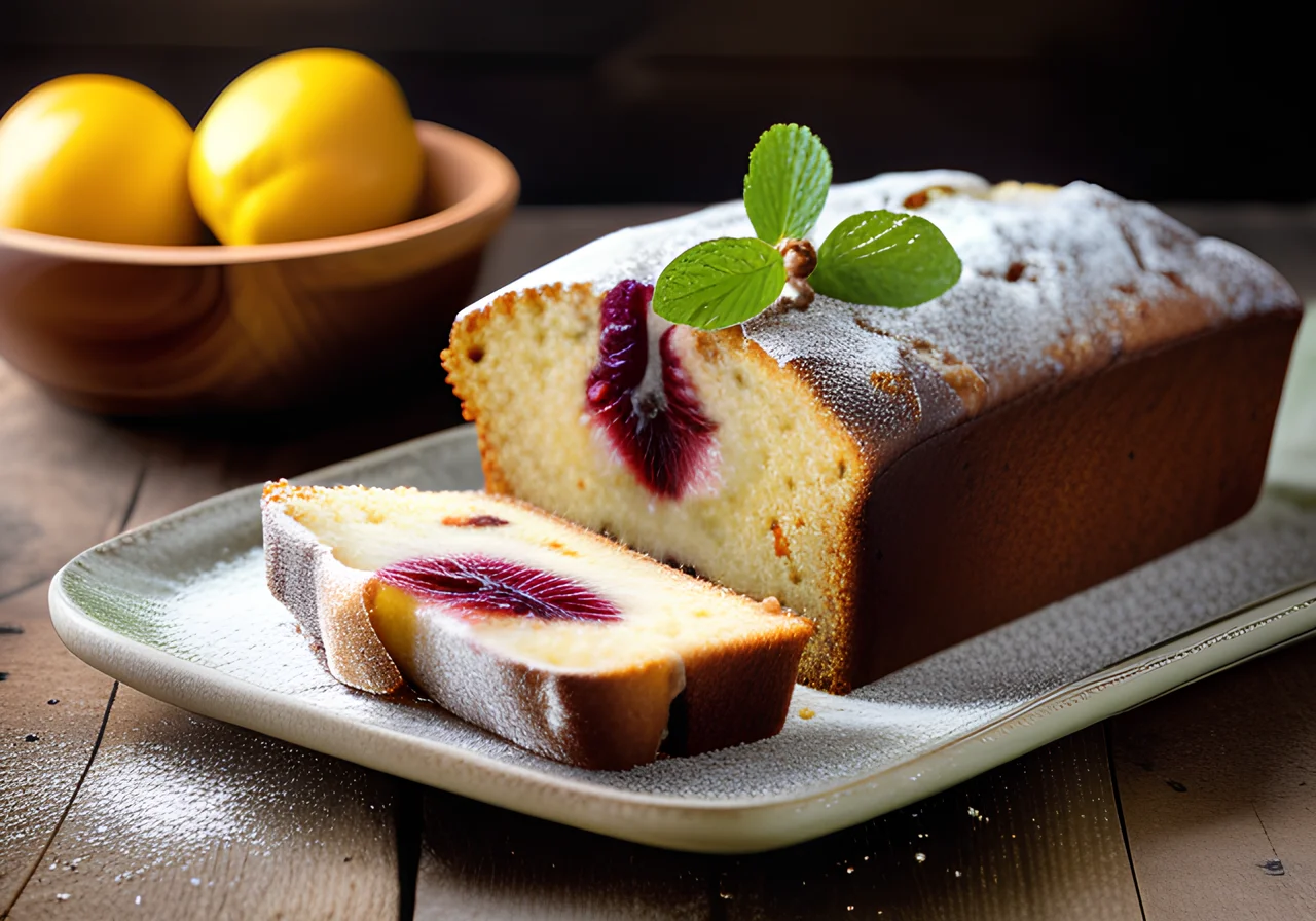 Lemon Plum Loaf