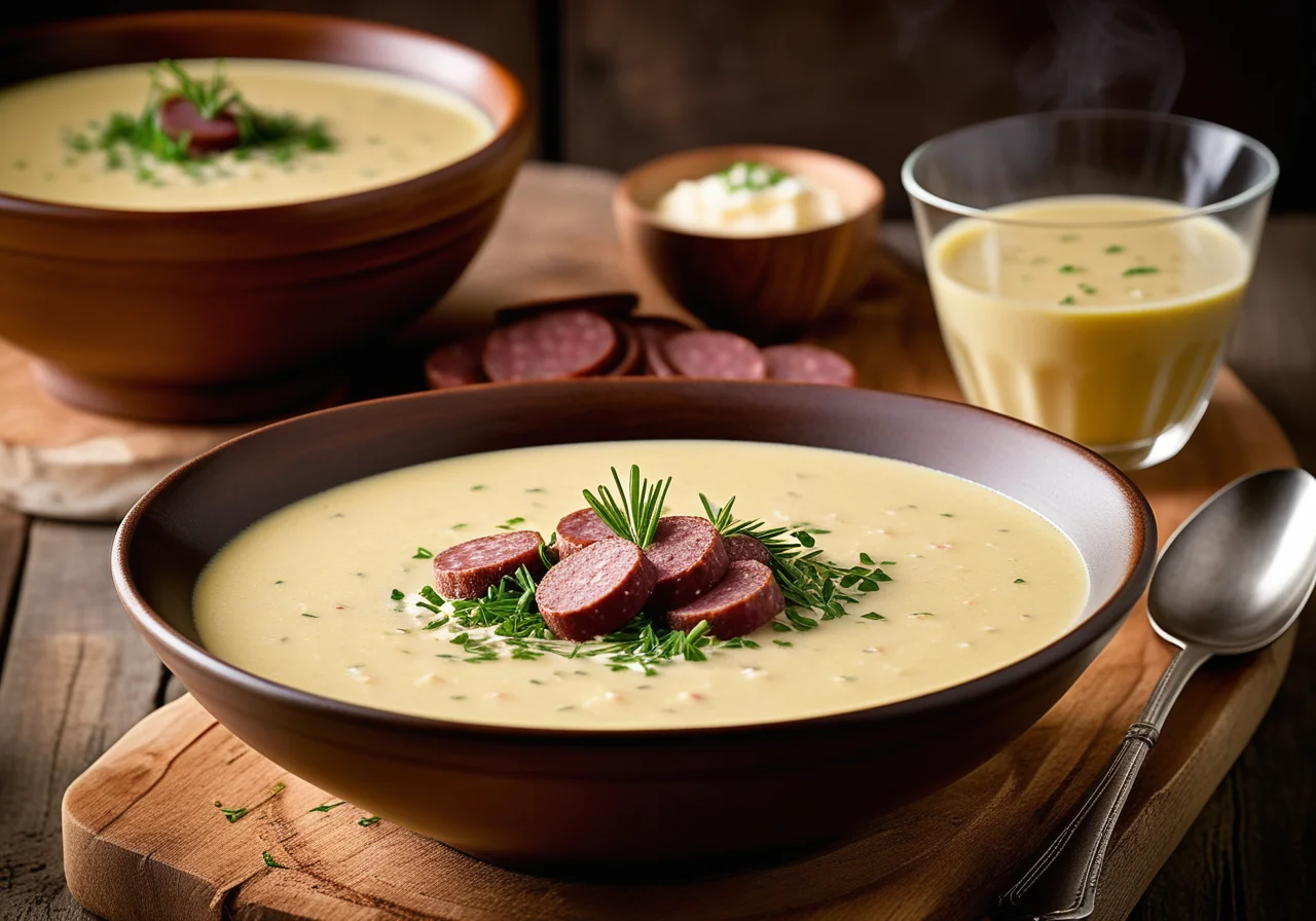 Düsseldorfer Mustard Soup with Potatoes