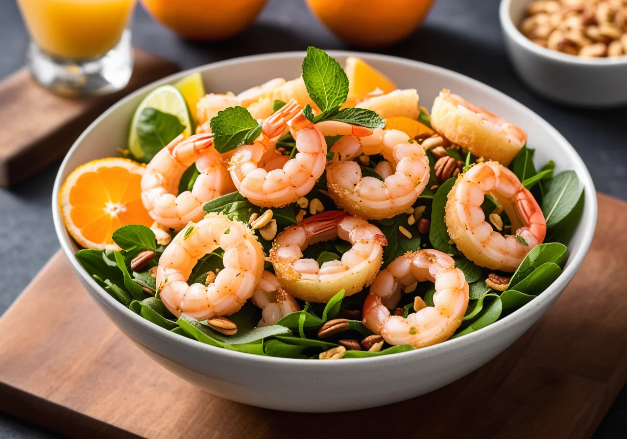 Shrimp Salad with Pomelo and Grapefruit