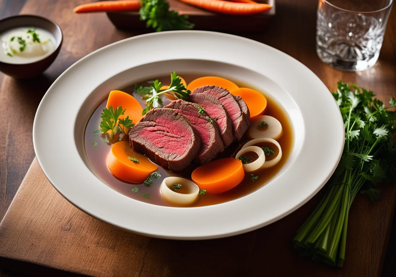 Beef Fillet Cooked in Broth