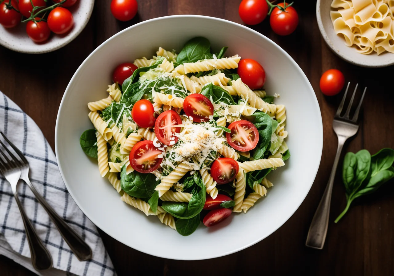 Pan Pasta Caesar's Salad