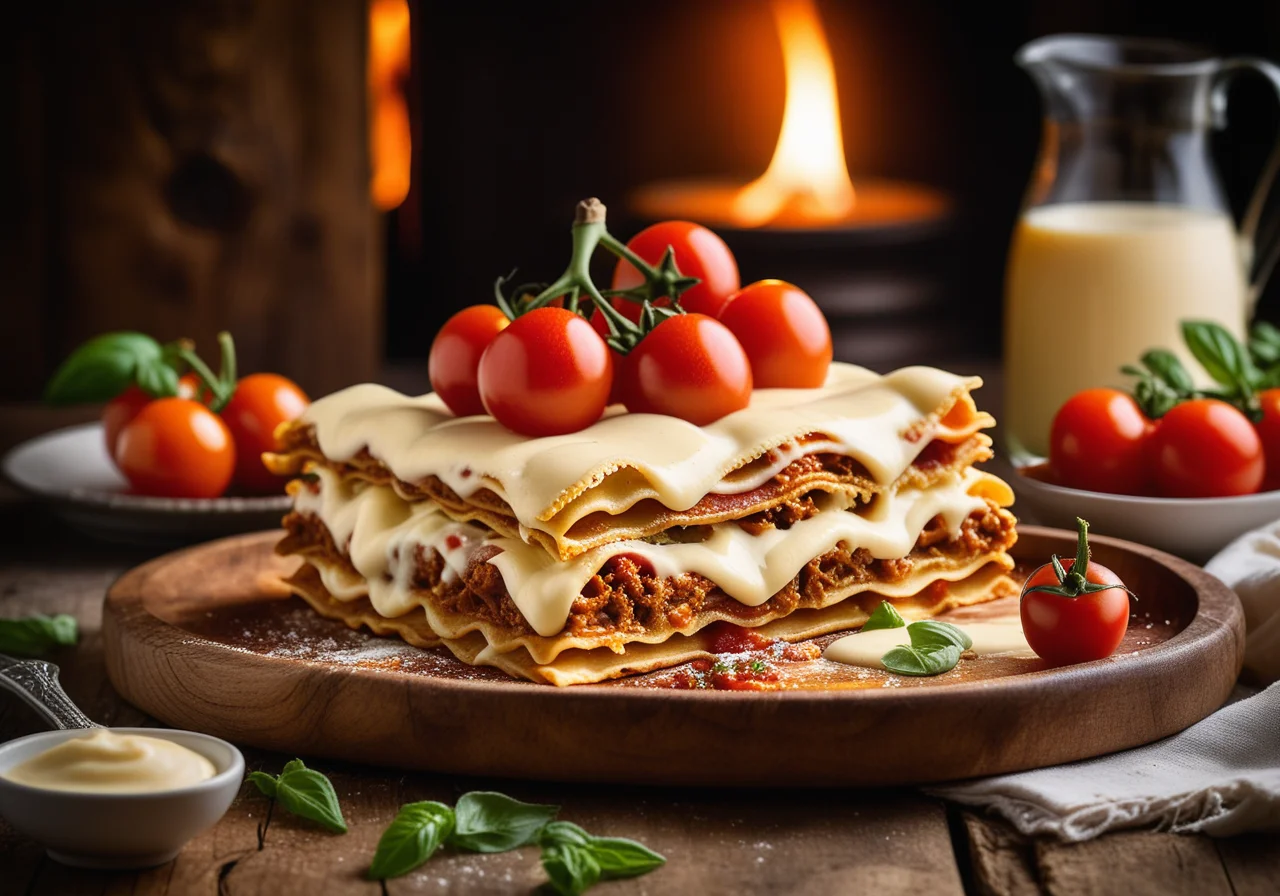 Lasagna with Cocktail Tomatoes