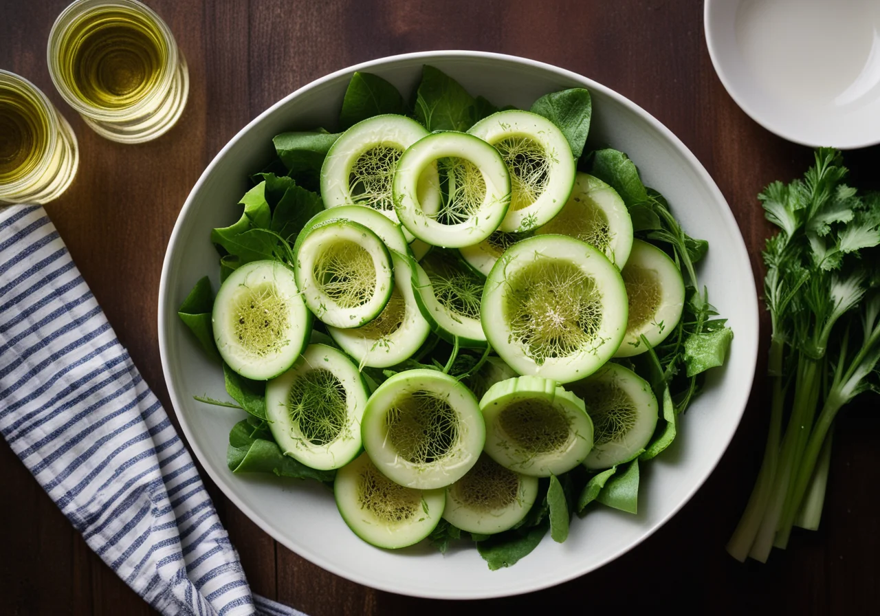 Romanasalat with Vegetables