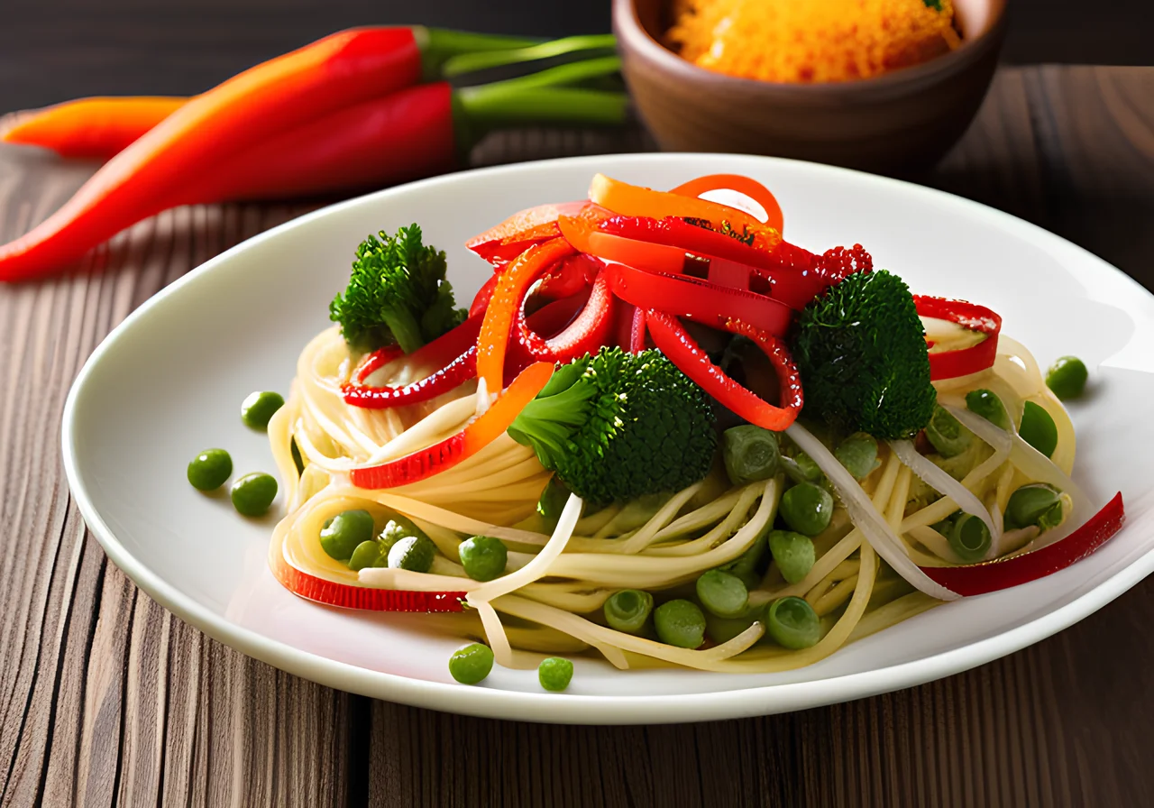 Pasta Vegetable Stir‑Fry