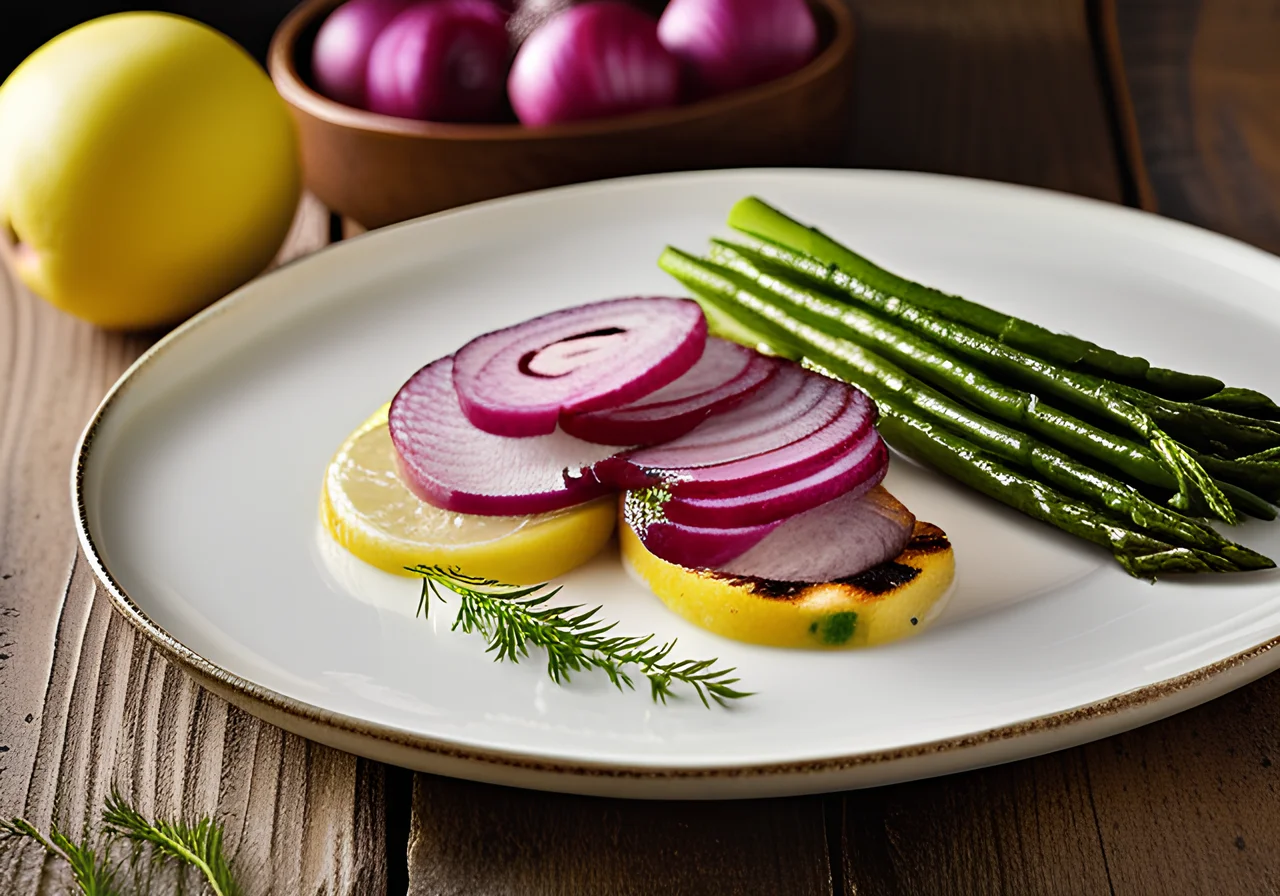 Matjes with onions, apple, cream and dill (Homemaker style)