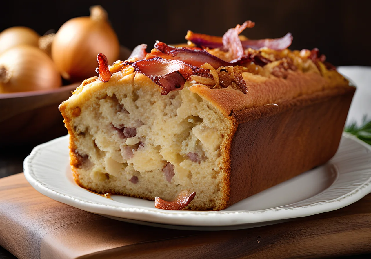 Onion Bacon Cake