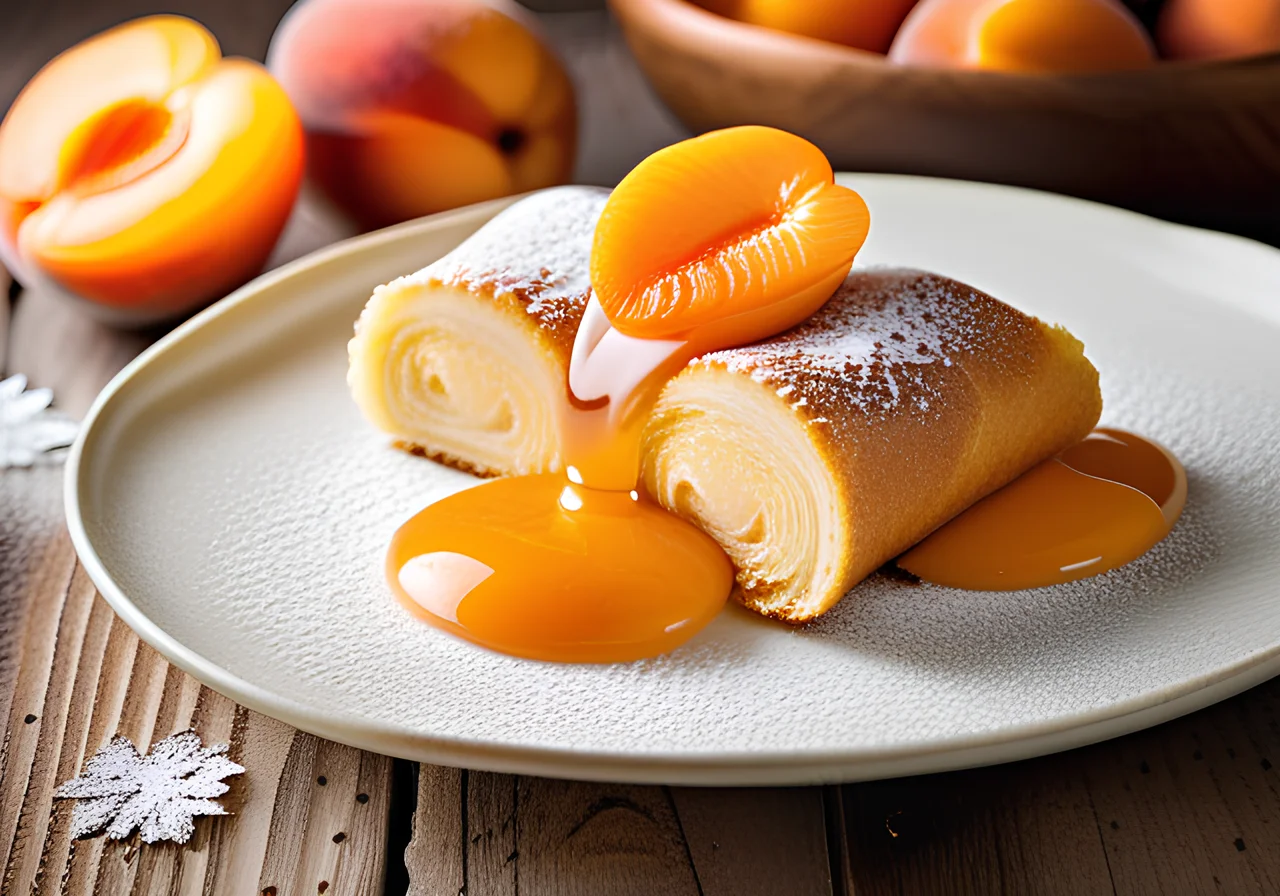 Sponge Roll with Apricot Cream