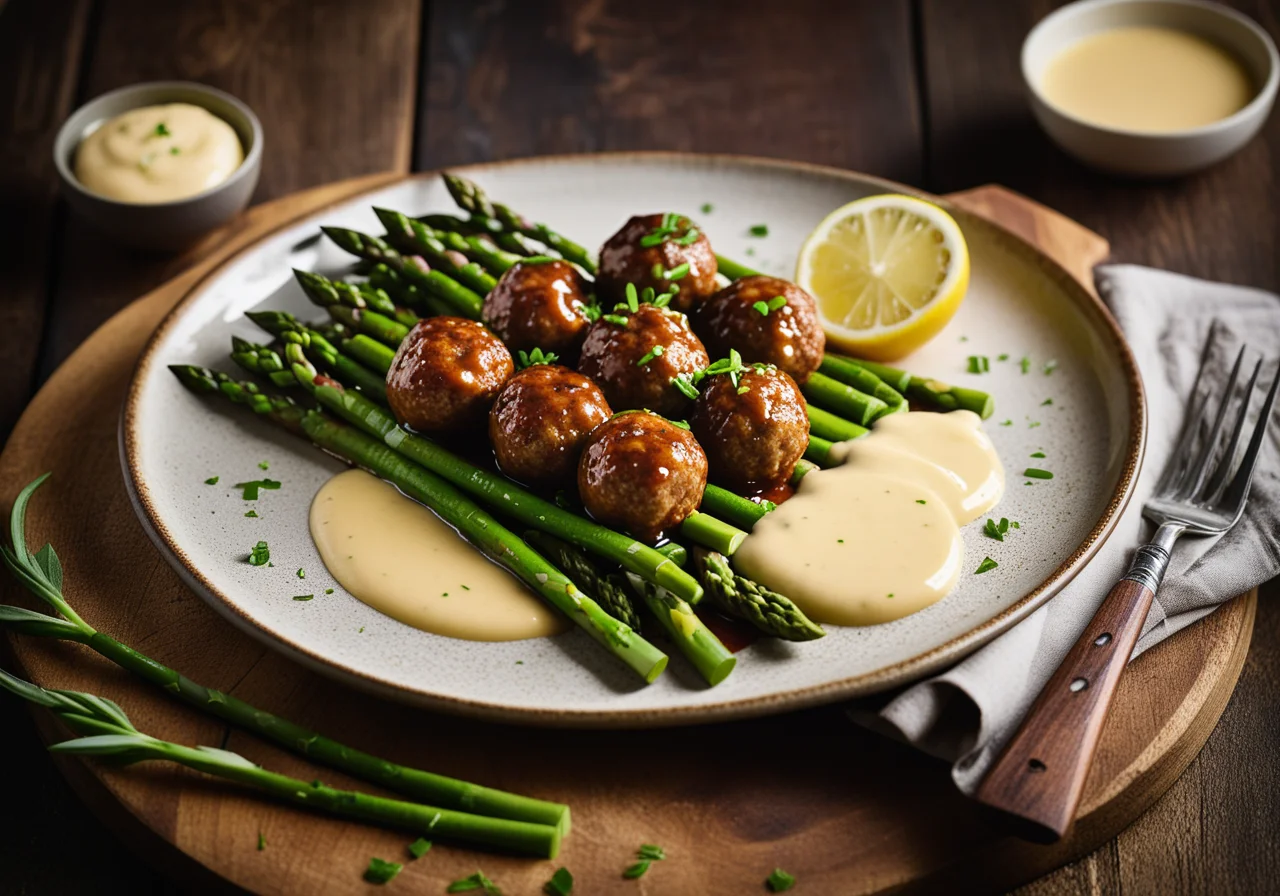 Meatballs with Asparagus