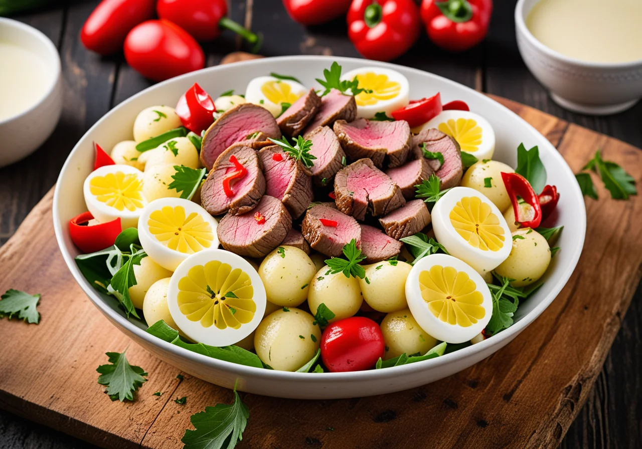 Potato Salad with Lamb