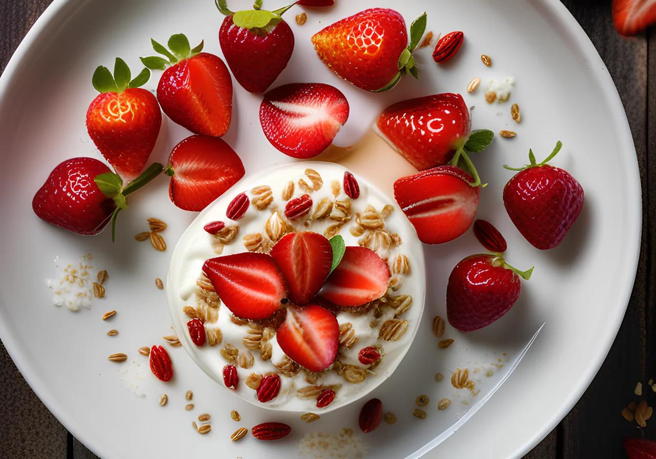 Skyr with Strawberries and Oatmeal