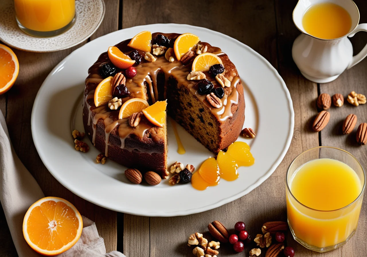 Fruit Cake with Nuts