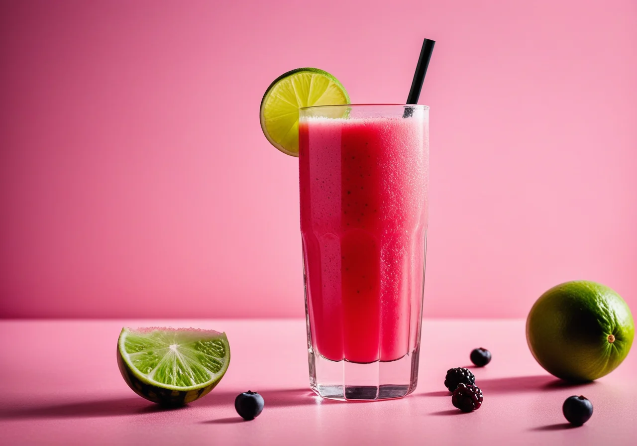 Watermelon-Berry Kefir Drink