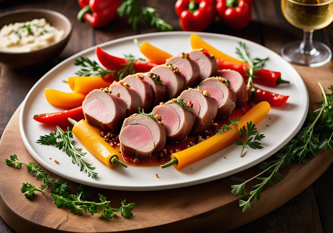 Paprika Ham Veal Rolls