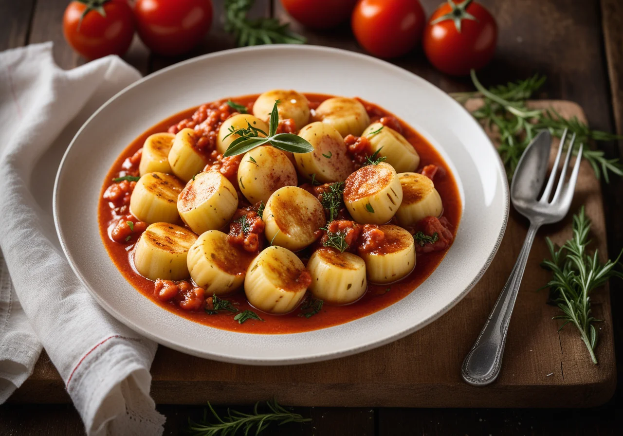Gnocchi with Paprika Sauce