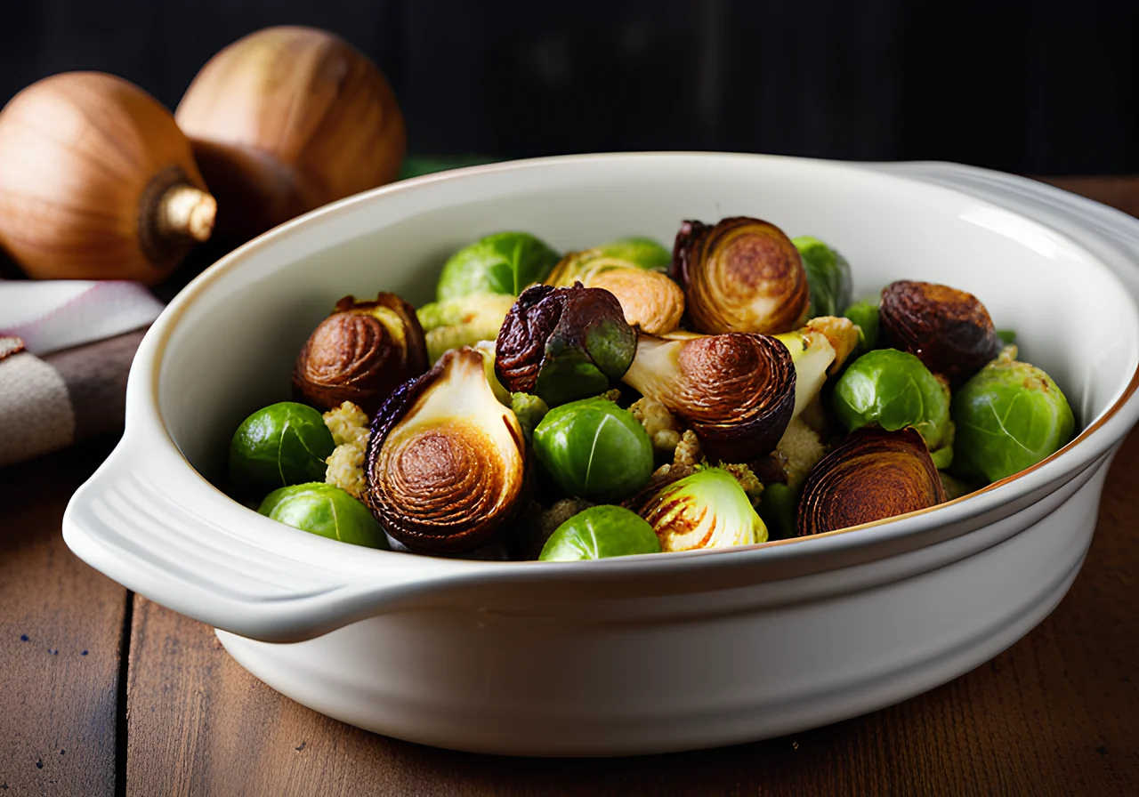 Brussels Sprouts Chestnut Casserole