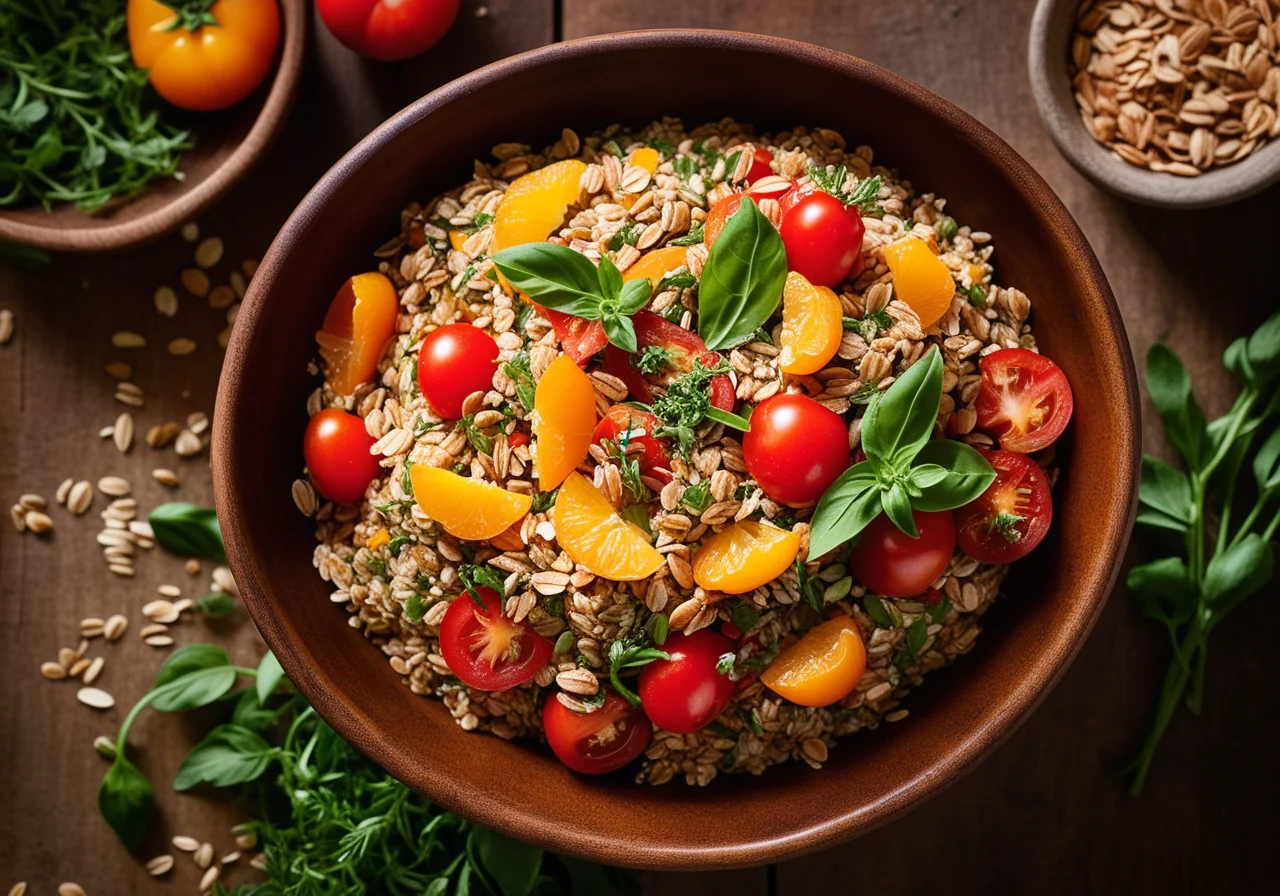 Spicy Vegetable Muesli with Sprouts