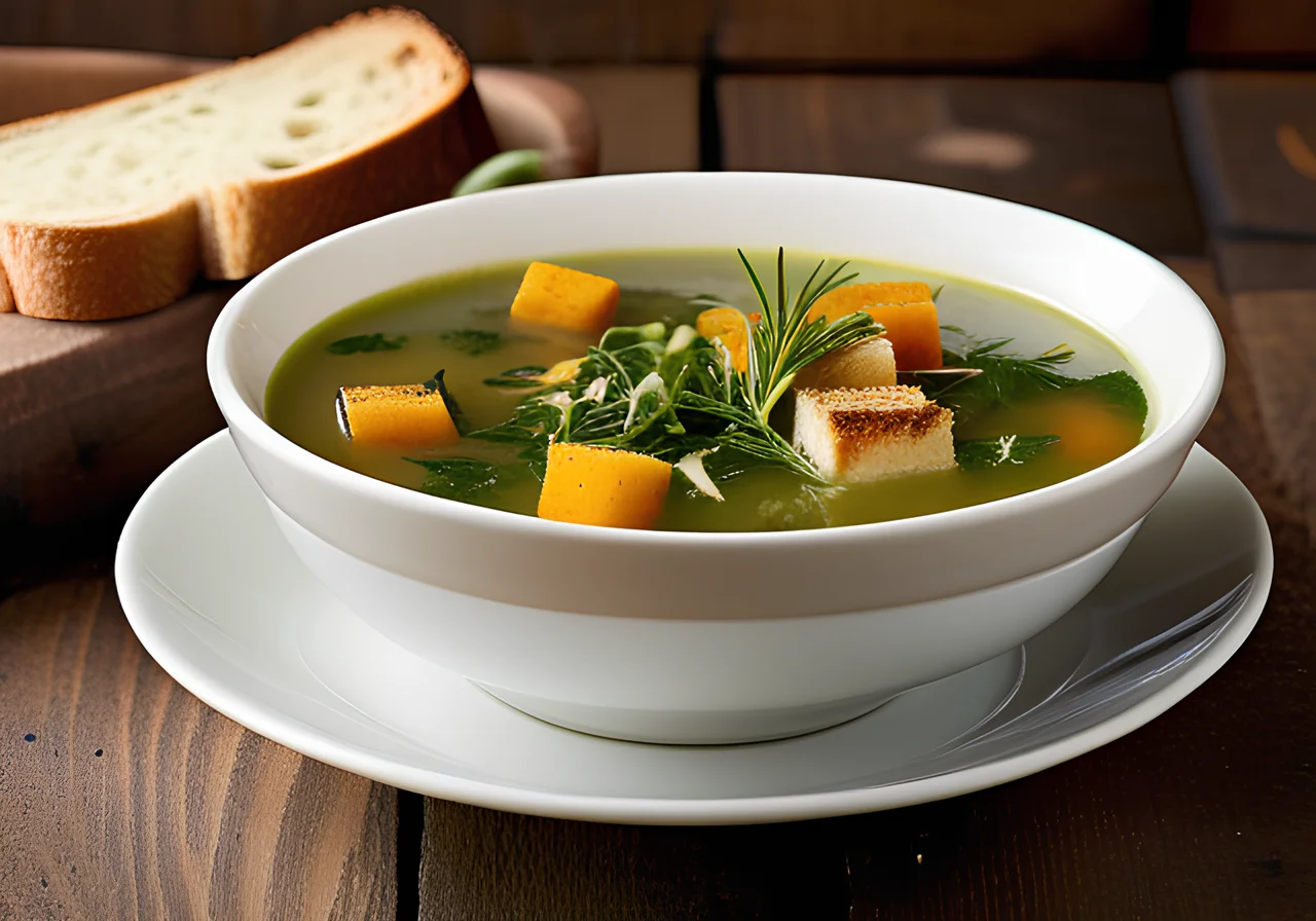 Herb Vegetable Soup from Switzerland