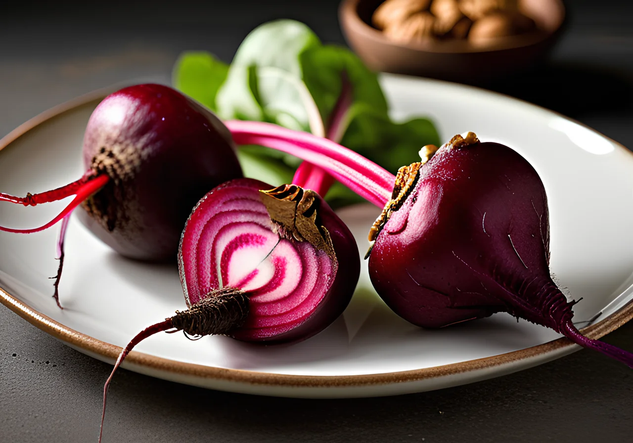 Beets with Radishes and Walnuts