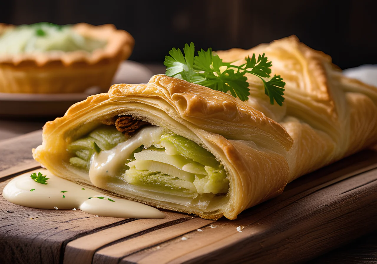 Vegetarian Cabbage Strudel