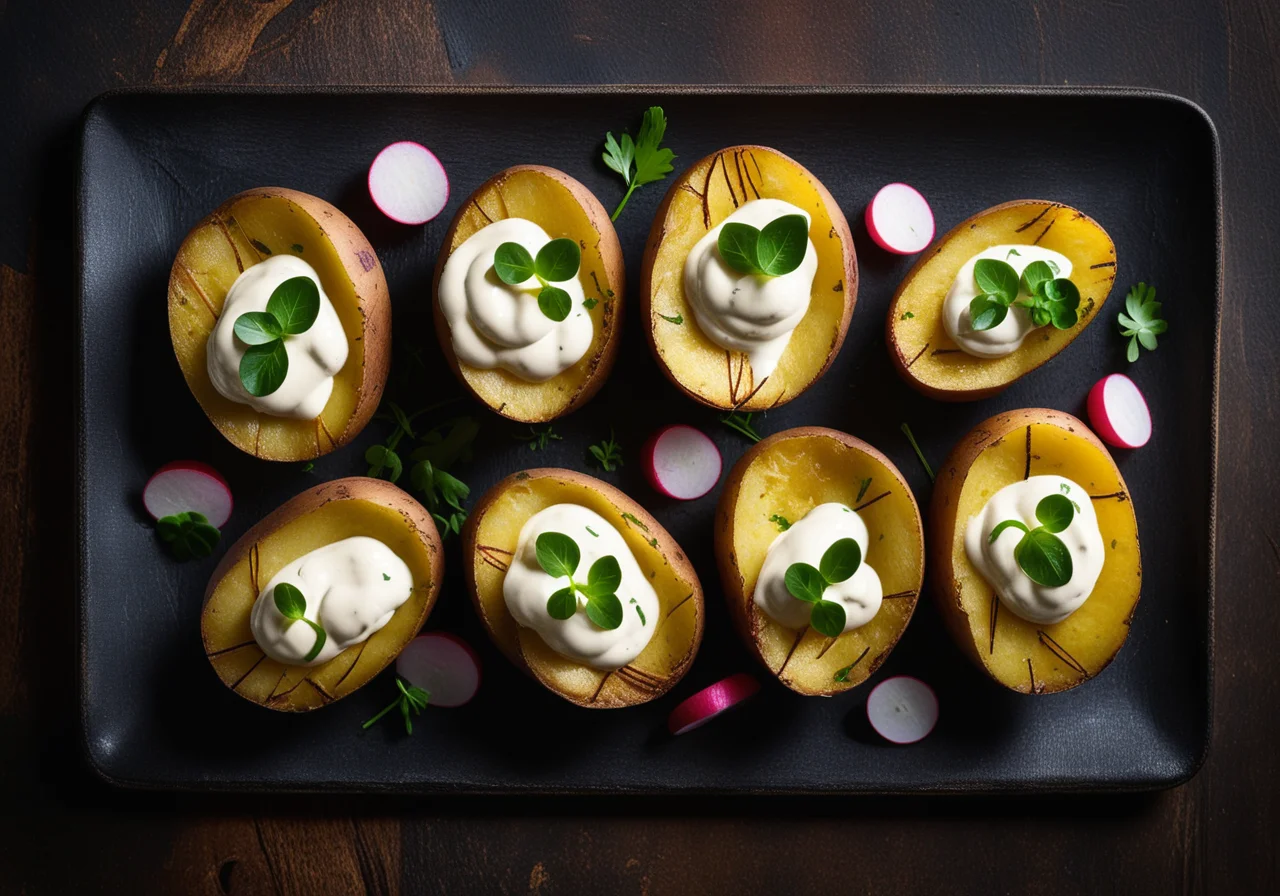 Roasted Potatoes with Dip