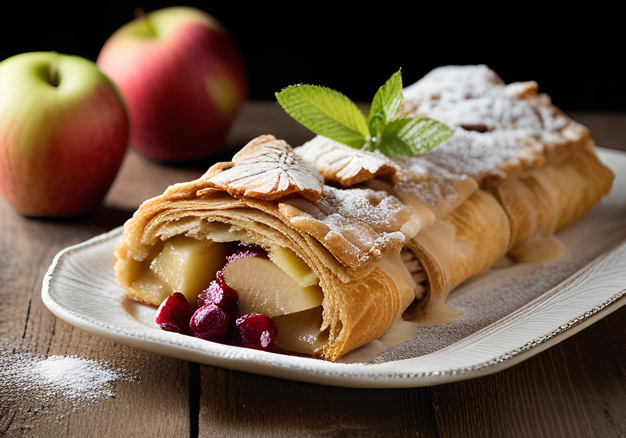 Whole Wheat Apple Strudel