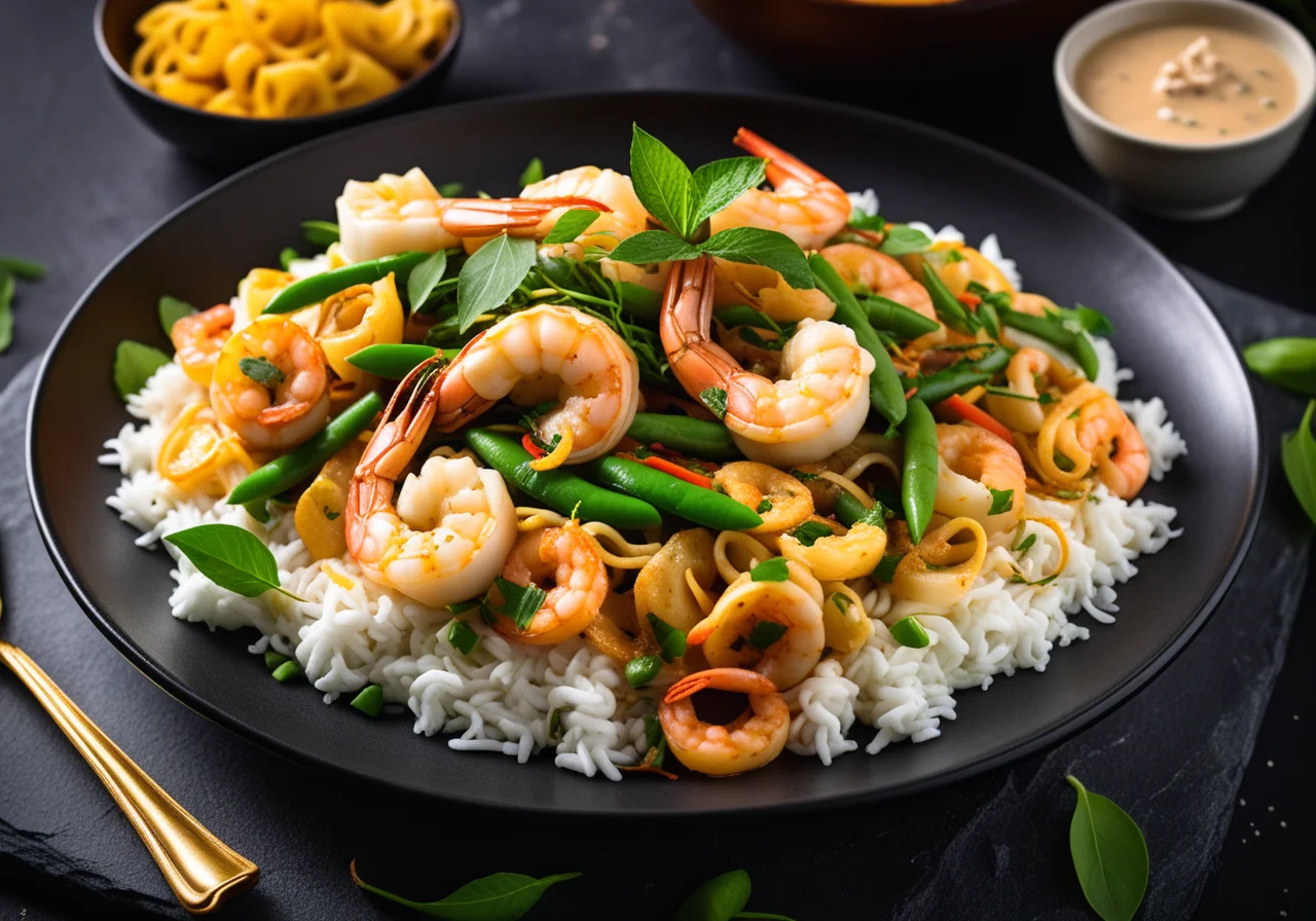 Seafood Curry with Noodles