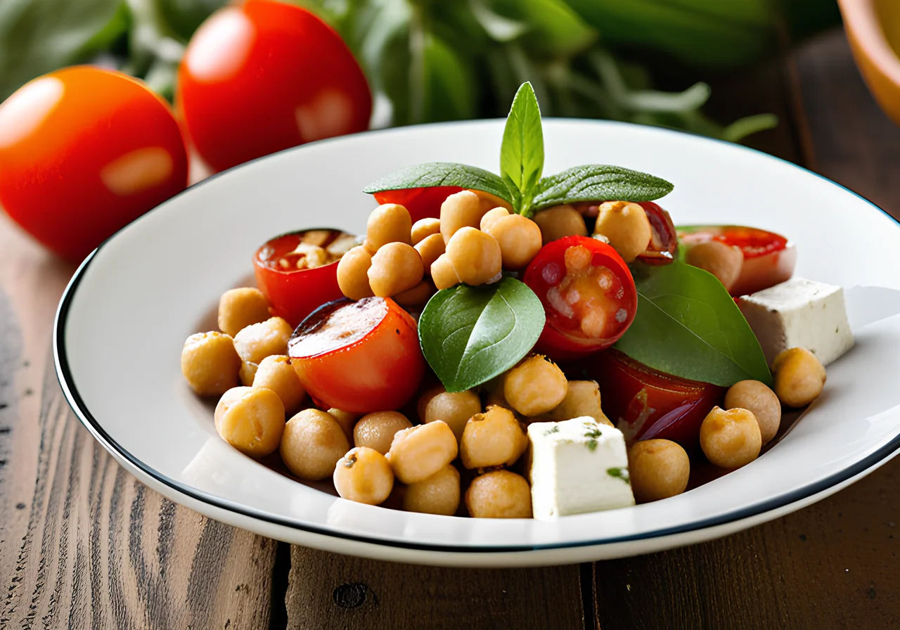 Chickpea Feta Salad