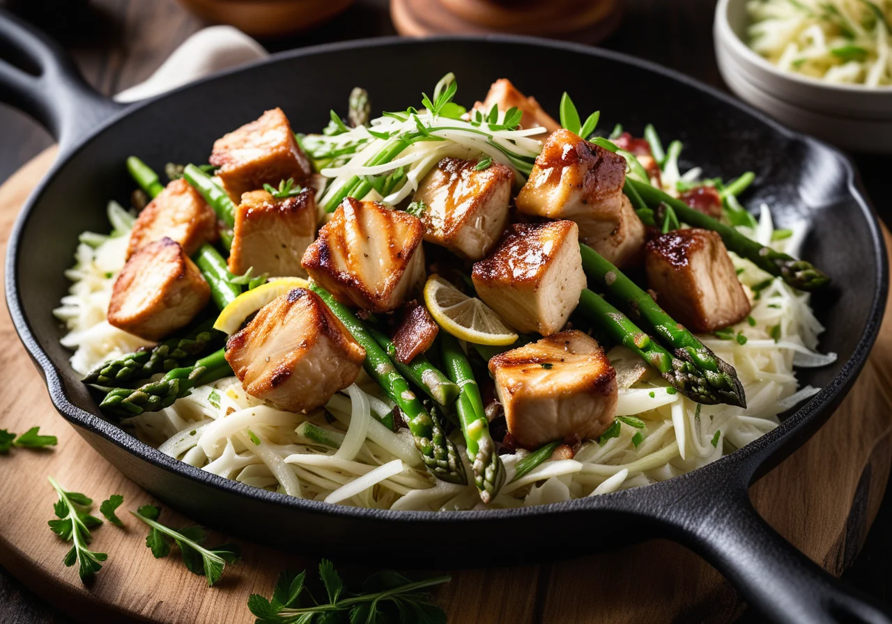 Chicken and Asparagus Skillet