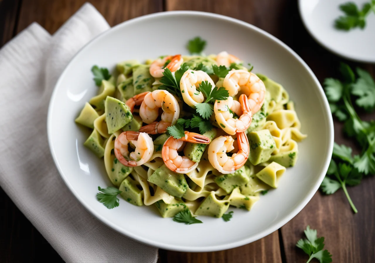 Farfalle with Avocado Sauce
