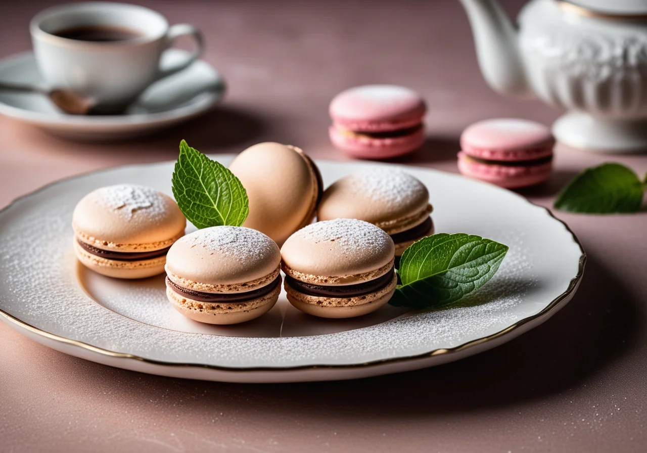 Macarons with Chocolate Cream