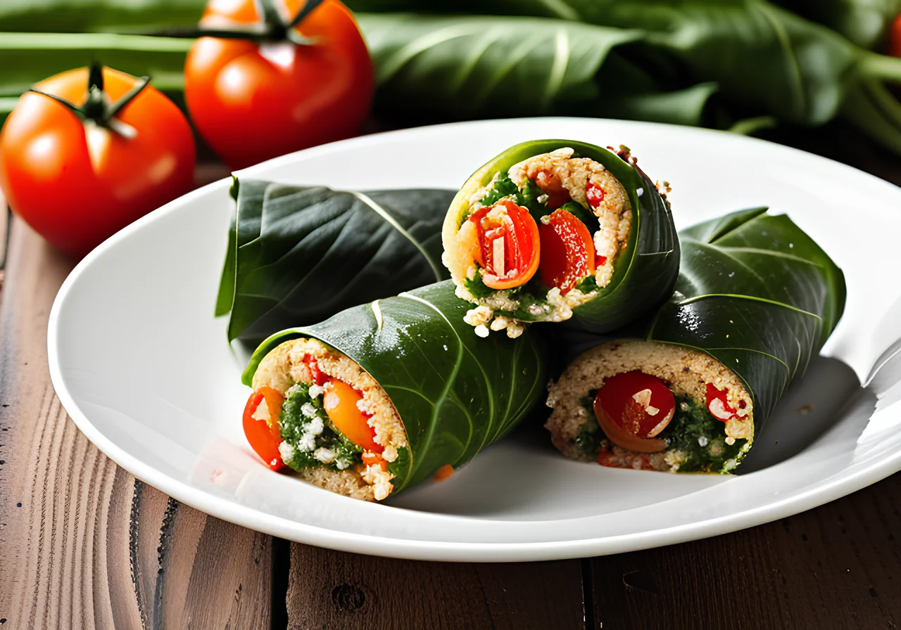 Swiss Chard Couscous Rolls