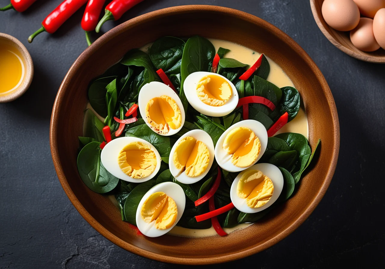 Leek and Spinach Creamed Vegetables