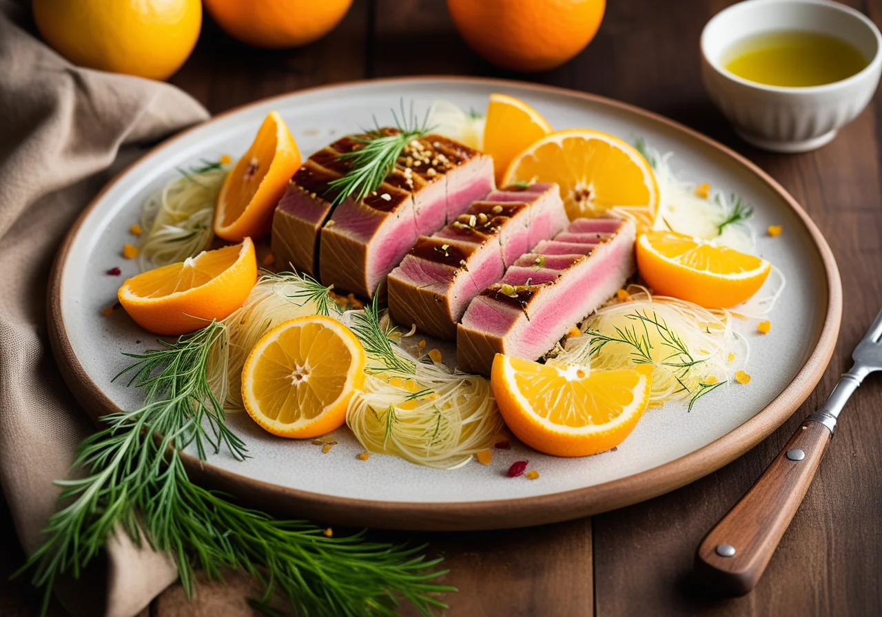 Fennel Citrus Salad with Tuna
