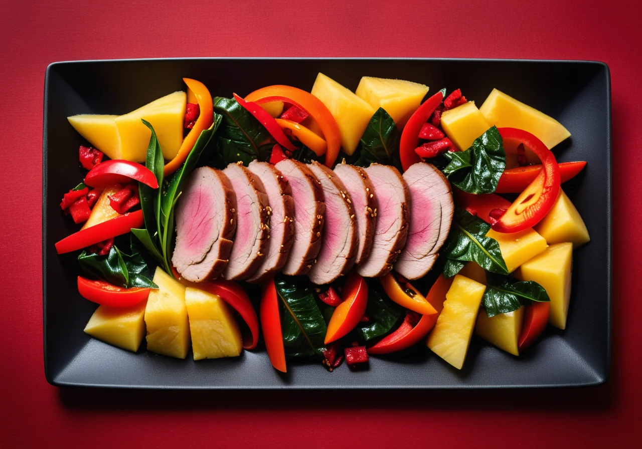 Duck Breast with Wok Vegetables